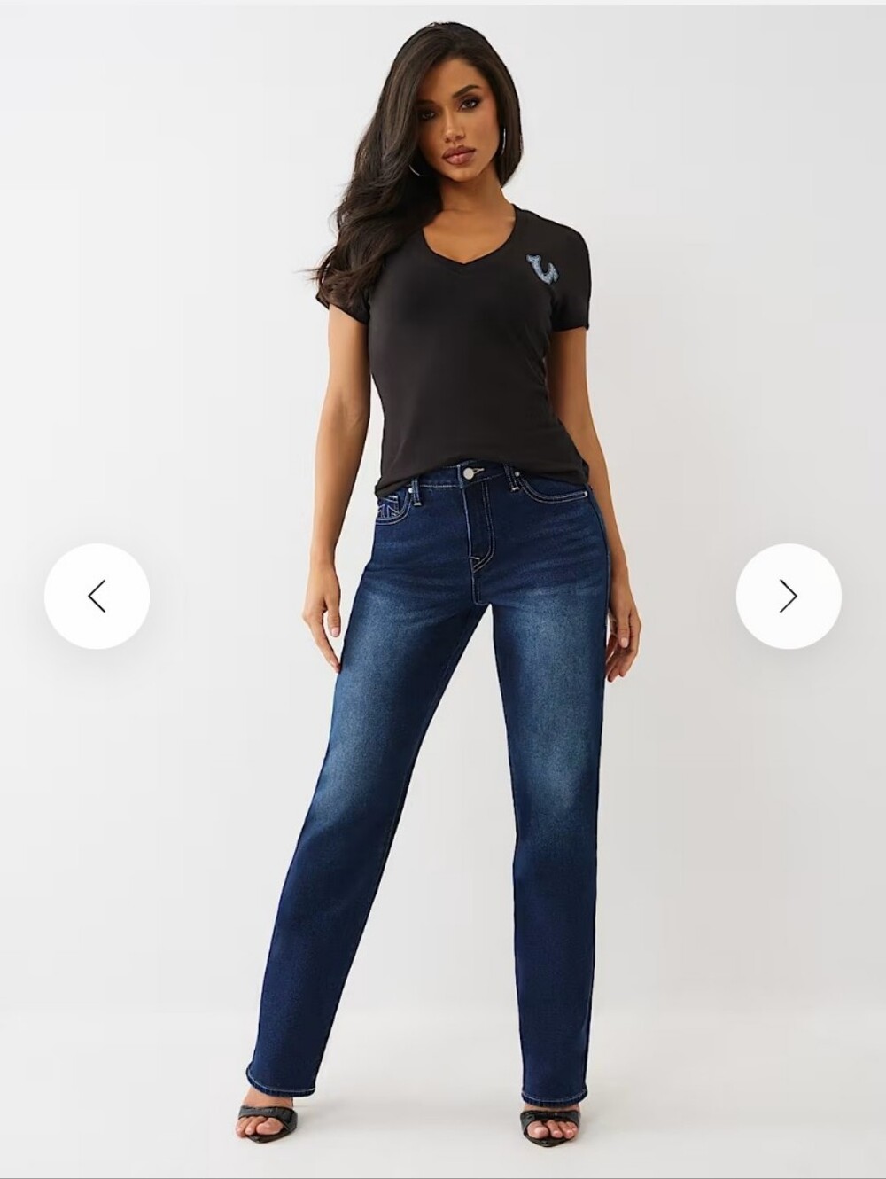 Brand New With Tags True Religion sarah high rise straight jean Size 28